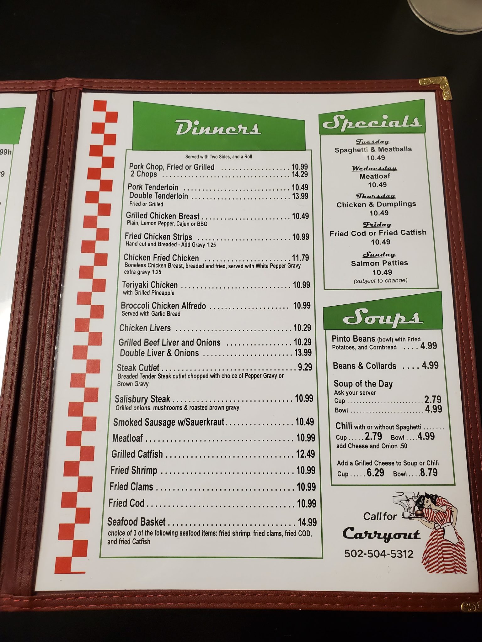 Hillview Family Diner and Ice Cream Menu (updated November 2024)